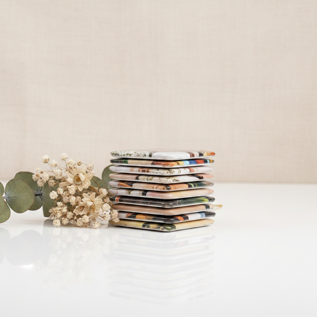 Stacked Magnets with Styled Backdrop